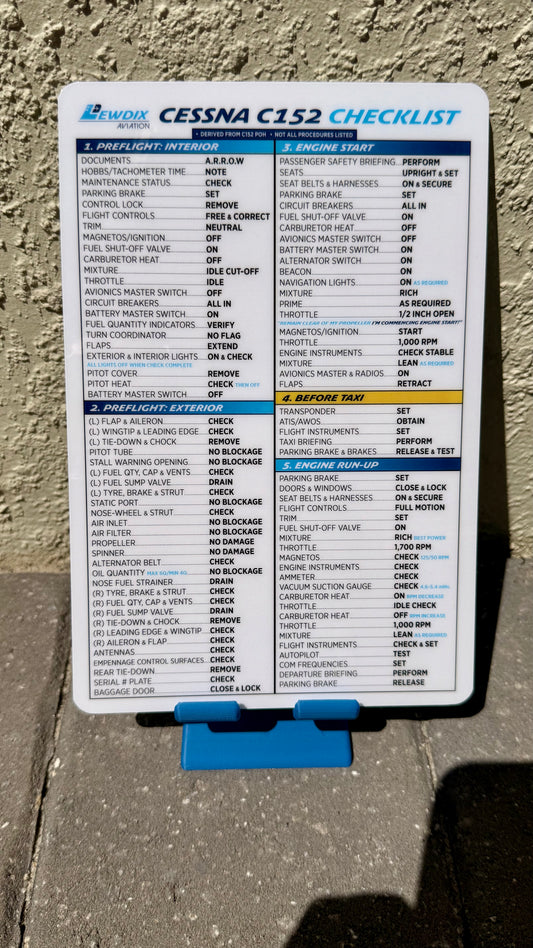 Cessna C152 Checklist