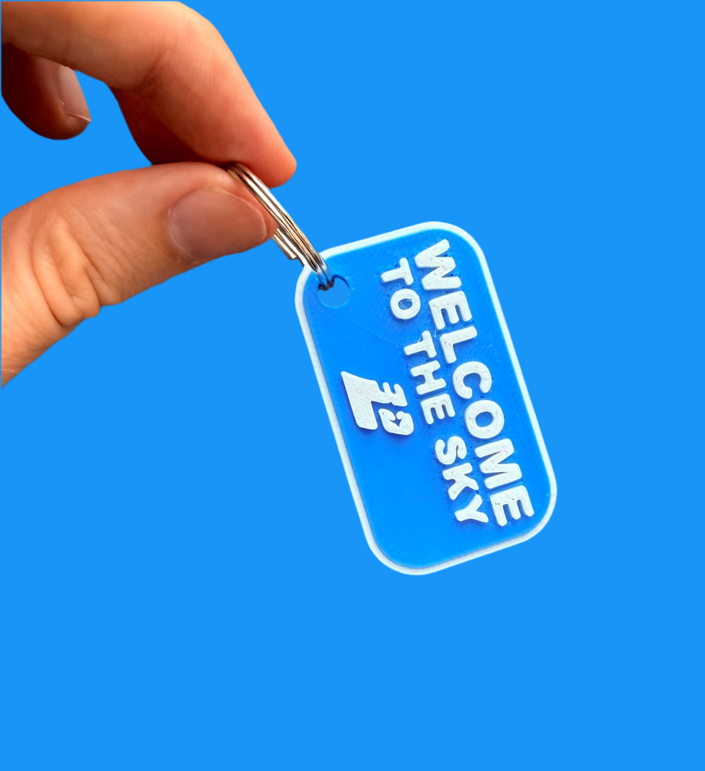 Welcome To The Sky Keychain