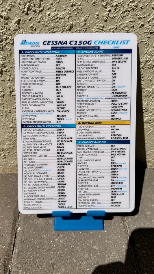 Cessna C150G (1967) Checklist
