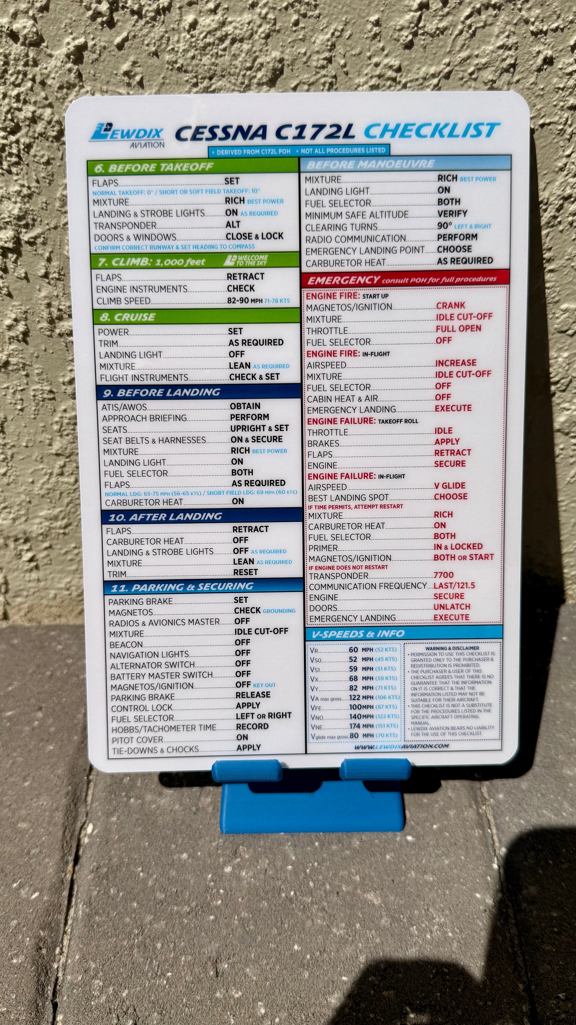 Cessna C172L Checklist – LewDix Aviation