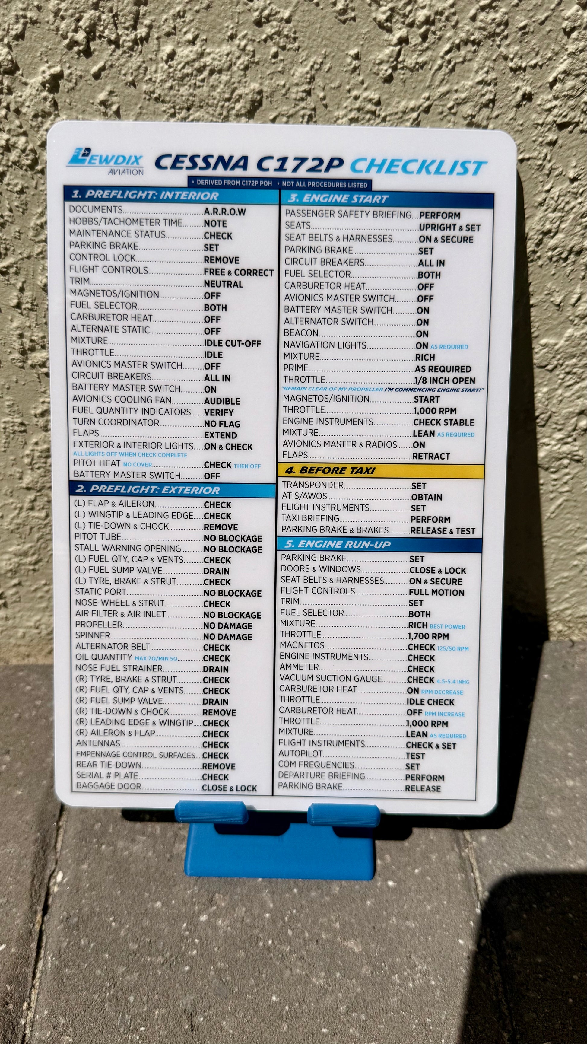 C172P Checklist – LewDix Aviation