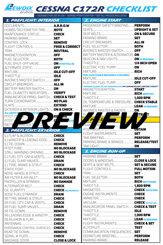 C172R Checklist