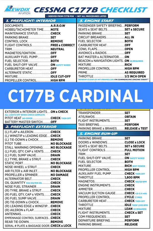 C177B Cardinal Checklist