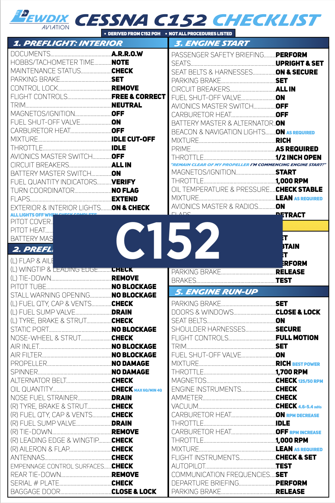 C152 Checklist – LewDix Aviation